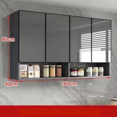Berkualiti Tinggi Almari Gantung Dapur Hitam Cabinet Dapur Gantung Kabinet Dapur Gantung high quality Hanging Kitchen Cabinet Wall Cabinet Kitchen 厨房壁橱