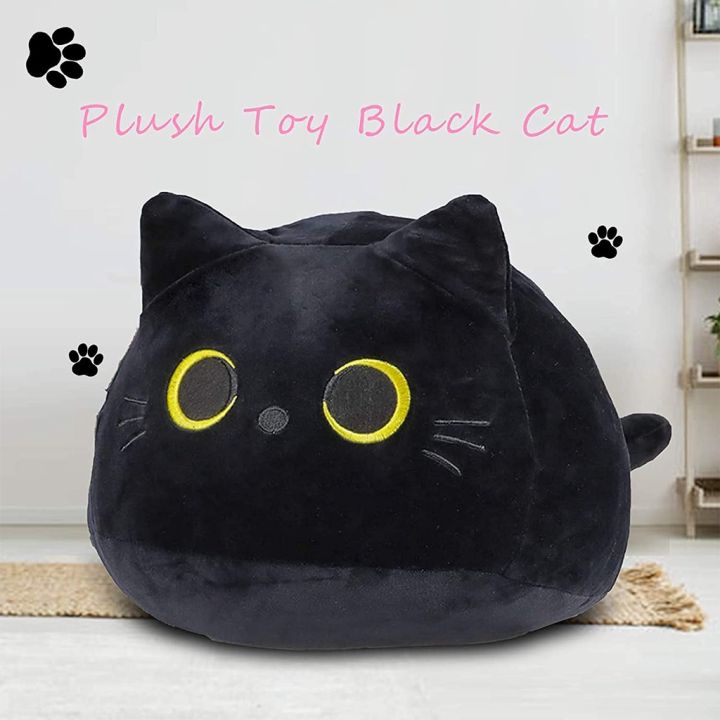 24 hours shipping ) Cute Black Cat Plush Toy 40cm Black Cat Pillow Baby Soft  Plush Doll Toy Animal Stuffed Toy for Kids