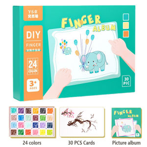 Washable Finger Paint for Kids Non Toxic Paint for Toddlers Washable - Finger Paint Paper for Painting Kids Washable Painting SetKids Gift