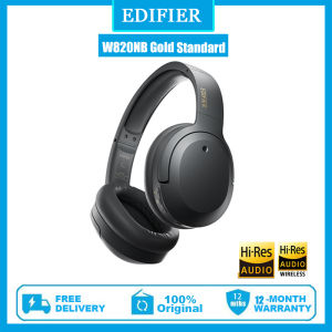 《803》EDIFIER W820NB Plus Hi-Res Double Gold Standard Authentication Wireless Bluetooth Headphone Bluetooth 5.2 up to 50hrs Playback Time 43DB Noise Reduction Hands-Free Headset Dual Connect