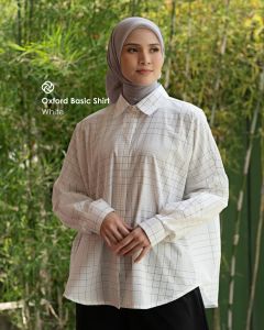 KEMEJA OXFORD BASIC SHIRT BY DEENAY ALL SIZE BAHAN PREMIUM ATASAN WANITA TANGAN PANJANG MUSLIMAH