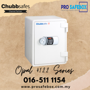 Chubbsafes Opal 4122 (60kg) Electronic Lock Safebox Safety Box Security Safe 保险箱 Peti Besi Keselamatan Peti Besi