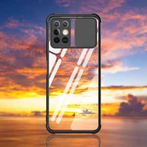 NEW!!! Case Infinix Hot 10 Play / Infinix Hot 11 Play Paket 4in1 Softcase Slide Transparan Camera Protect Free Tempered Glass Layar Camera Dan Skin Carbon