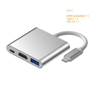 USB C Hub to 4K HDMI-compatible VGA Type C PD Charging USB 3.0 Docking for  iPad Pro Samsung S20 Dex TV Projector Mouse