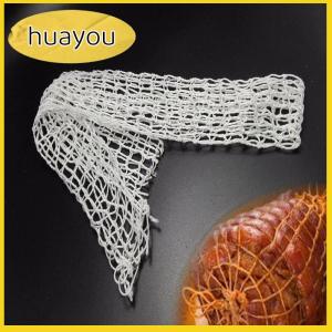 huayou 3เมตรผ้าฝ้ายเนื้อตาข่ายแฮมไส้กรอกตาข่าย Butchers String ไส้กรอกสุทธิม้วน