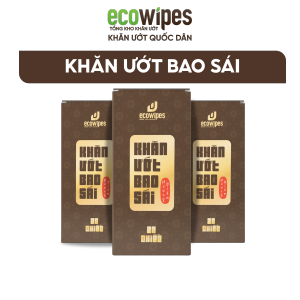 HÀNG CÔNG TY_Khăn ướt bao sái lau bàn thờ EcoWipes hộp 20 gói hương trầm