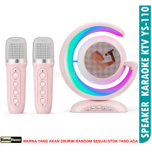 Speaker Bluetooth LED RGB Ambient Light + Wireless Charger Lampu Meja Multifunctional