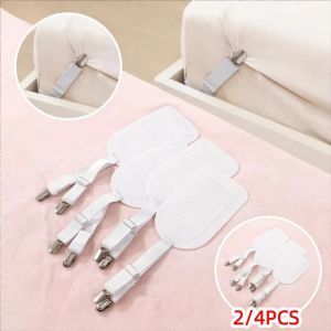 OKDEALS01 2/4Pcs Keep Sheets Tight Bed Sheet Holder Clips Adjustable Non-Slip Fastener Bed Sheet Fastener Straps Easy To Use Prevents Cushion Displacement Elastic Gripper Holder Mattress