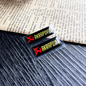 2PCS 3D Reflective Motorcycle Exhaust Pipe Logo Sticker AK Yoshimura SC Waterproof Motorcross Body Decals