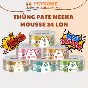 Combo 24 Lon Pate Neeka Special Mousse & Gravy - Mùi Vị Đa Dạng Cho Mèo Mọi Lứa Tuổi 85g