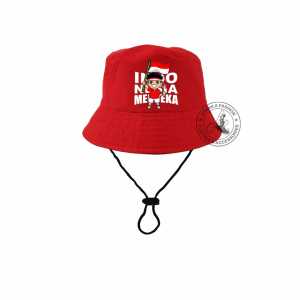 Topi Bucket anak Karakter Tema Kemerdekaan HUT RI 17 AGUSTUS AGUTUSAN