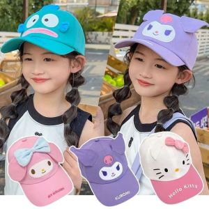 Sanrio Hello Kitty Boys and Girls Baseball Hat Kawaii Kuromi Cinnamoroll Cosplay Fashion Trend Sun Protection Hat Childrens Peaked Hat Accessories Birthday Gifts
