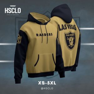 Hoodie Sweater Jumper HSCLO RAIDERS NFL MOCCA NAVY HOODIE Bahan Fleece Jaket Lengan Panjang Ukuran Jumbo Big Size XS S M L XL XXL 3XL 4XL 5XL