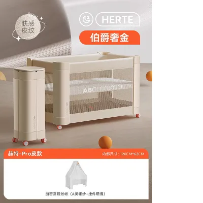 Portable Baby Cot Collapsible Baby Bed Adjustable Baby Crib Waterproof Baby Bassinet 4D Sleeping Pod