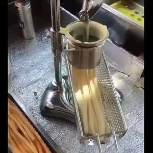 Premium Long French Fries Squeezer 30cm Machine Flour Special 30cm Long French Fries Maker Machine Mashed Long Potatoes Fried Chip Extruders Manual Potato Making Machine