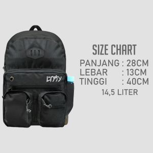 Tas Sekolah Sma Smp Smk Ransel Laptop Backpack Pria Wanita IBBP Bordo Hitam