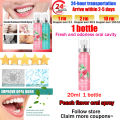 Fresh breath spray Oral spray 20ml Long lasting removal of bad breath Fresh and long-lasting Oral care Kiss spray Easy to carry. 