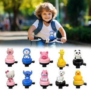 PICKIT ตุ๊กตาการ์ตูน กระดิ่งจักรยานเด็ก สร้างสรรค์ คิท โดราเอมอน สติช กระดิ่งจักรยานแบบเลื่อน ของตกแต่งจักรยาน กระดิ่งจักรยานสำหรับแฮนด์ สำหรับเด็ก เด็กหญิง เด็กชาย