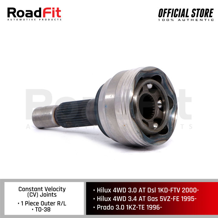 Roadfit HDK Constant Velocity Joint TO-38 Set for Toyota Hilux 4WD,Prado,1Set Outer CV Joint