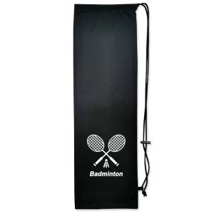 FUJIN Flannel Cover Badminton Racket Bag Large Capacity Drawstring Pocket Badminton Storage Case Badminton Accessories Protective Sleeve Tennis Racket Bags Racket Bag