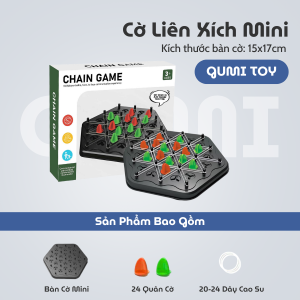 Cờ Liên Xích - Cờ Vua Tam Giác Dây Chun | Boardgame Giáo Dục Đồ Chơi Phát Triển Trí Tuệ Cho Trẻ - Quà Tặng Sinh Nhật - Hot Trend
