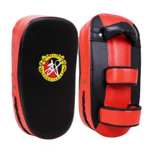 TEWUB PU Leather Hand Foot Kicking Pad Curved Thickened Karate Punching Pad Boxing Tools Wear-resistant Boxing Kick Target Muay Thai