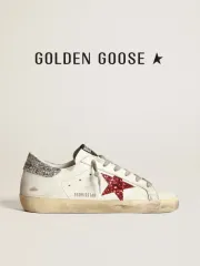 Original Golden Goose White Hi-Star sneakers with glittery star and pink  laces | Lazada PH