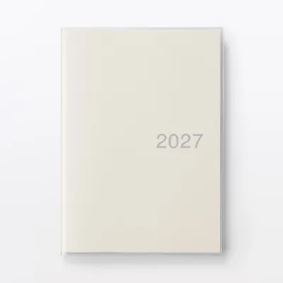 [NEW ARRIVAL] MUJI 2027 Viewable-At-Once Monthly/Daily Planner / From Dec. 2026 Monday Start / B6 / White