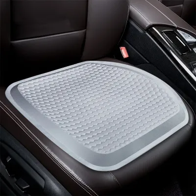 【COD】Car Gel Seat Cushion 3D Massage Ice Cool Pad Honeycomb Comfort Universal Chair Cushion