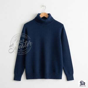 SWEATER TURTLENECK PRIA POLOS PREMIUM - Sweater Rajut kerah tinggi Tebal Basic Outfit Hangat Korea