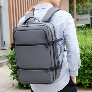 Computer Multifunction Plain Laptop Backpack with USB Function Hand Carry Laptop Bag Beg Belakang Lelaki Wanita (SC-045)