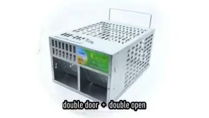 Humane Live Catch Mouse Trap — Double-Door Auto-Lock Safe & Reusable