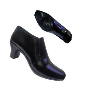 Sepatu Boot Wanita Ankle Hak 7cm Kulit Kerja Kantor