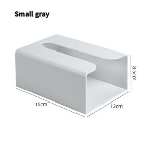 Tissue Rack Wall-Mounted No Punching Tissue Box Paste-Type Tissue Storage Box Simple Bathroom Kitchen Tool