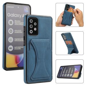 For Samsung Galaxy A04 A04S A53 A73 A33 A52S A22 A72 A52 A42 A32 A12 5G Cover Samsung A72 A52 4G Phone Case with Stand Card Slot Holder Leather Wallet Anti-Fall Cover Casing