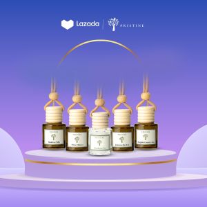 Pristine Aroma Car Diffuser Bundle | Hotel & ION Orchard Collection | Luxury Car Scents | 5-Piece Set | 8ml