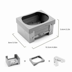 Foldable Solid Fuel Stove Set Compact Ultralight Mini Folding Stove Mesh Plate Fuel Holder Camping Stove H260729