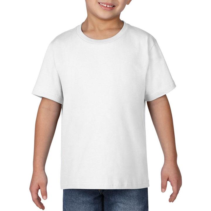 Gildan 76000B Premium Cotton Youth T-Shirt (White)
