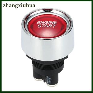 zhangxiuhua 1PC 12V 50A 3 Pin SPST Momentary Keyless Push Button Starter Switches ON OFF For Cars Marine RV Car Engine Start Ignition Switch