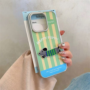 ♥ 24-hour shipping+free shipping+COD♥Electroplating cute little dog pattern phone case suitable for iPhone 15 14 13 12 11 Pro Max 14 15 Plus X XS XR XS Max soft silicone cover