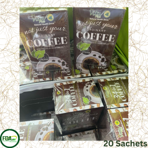 VitaC Plus ImmuneBoost 34 in 1 Coffee Mix with Organic Fruits & Veg - Halal Health Drink for Well Being 20 Sachets