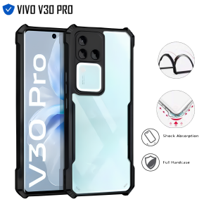Case Vivo V30 Pro Hardcase Shield Transparant Shockproof Protect Camera Casing
