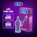 Bao cao su OLO Prolong hộp 10 cái - siêu lâu ra, size 52mm, hương vani, siêu mỏng, siêu nhiều gel bôi trơn. 