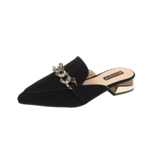 10777 Sandal Slop Teplek Wanita Import - Sandal Wanita Chain Slip On 25cm