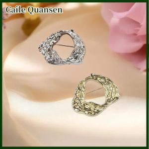 Caile เข็มกลัดโลหะทรงกลมสำหรับผู้หญิงเข็มกลัดเครื่องประดับใหม่