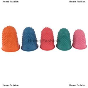 [COD] Home Fashion 5Pcs Counting Cone Rubber Thimble Protector Sewing Quilter Finger Tip Craft