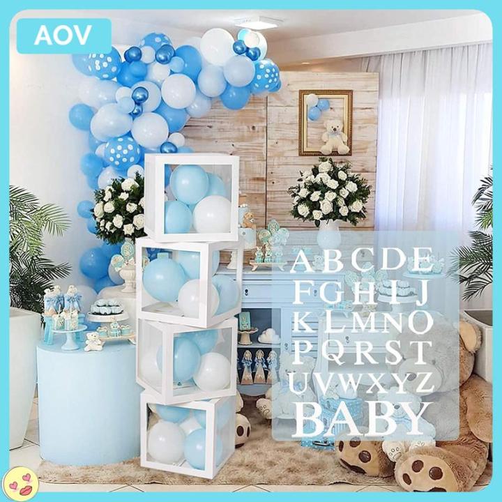 Baby shower balloon hot sale boxes