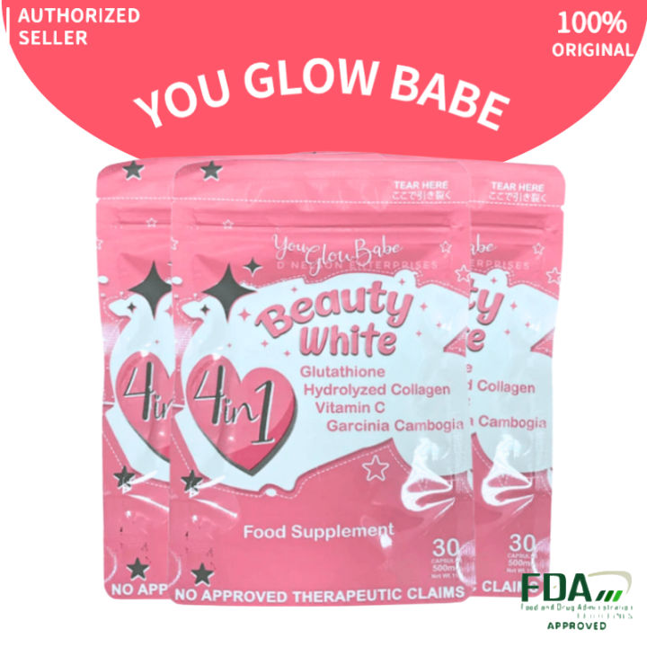 You Glow Babe Beauty White 4 in 1 Advance Whitening 30 Capsules ...