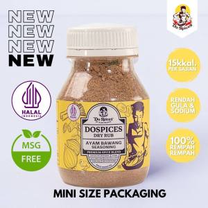 Dospices [mini size] Healthy Dry Rub Bumbu marinasi rendah kalori (Ayam Bawang Seasoning) 55 Gram Bumbu Rempah-Rempah