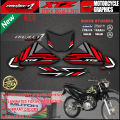 Yamaha XTZ 125 2021 stock decal laminated sticker. 